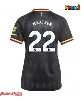 Aston Villa Ian Maatsen #22 Tricou Fotbal Replică 2026-27 Femei Deplasare